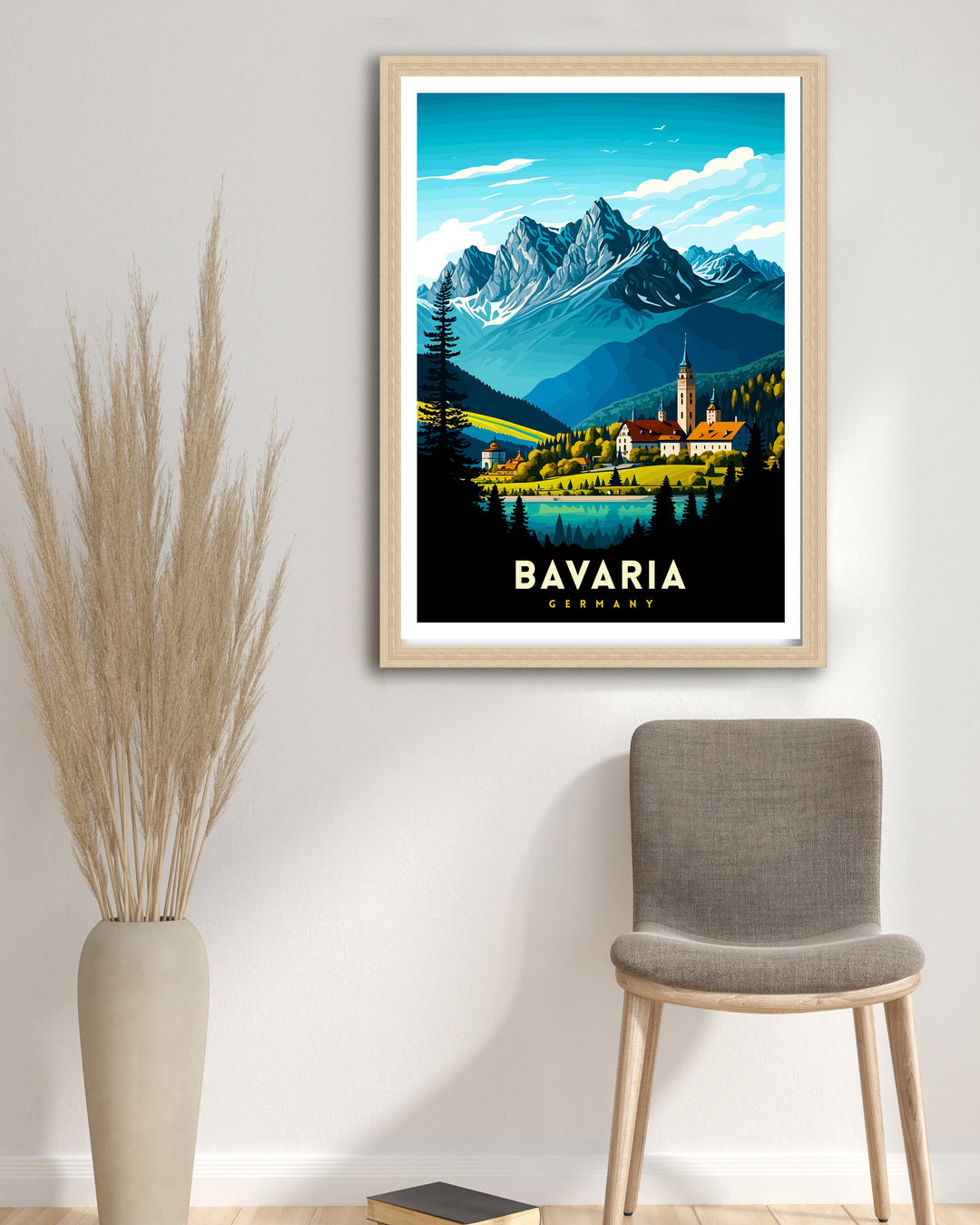 Bavaria Germany Travel Print Wall Decor Wall Art Bavaria Wall Hanging Home Décor Bavaria Gift Art Lovers Germany Art Lover Gift Print Art