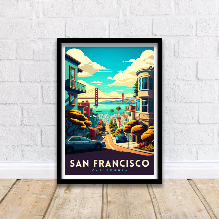 San Francisco California Travel Print Wall Decor Wall Art San Francisco Wall Hanging Home Décor San Francisco Gift Art Lovers California