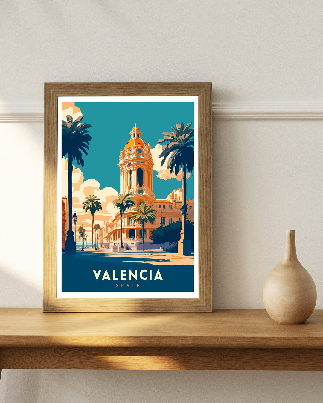 Valencia Spain Travel Poster Valencia