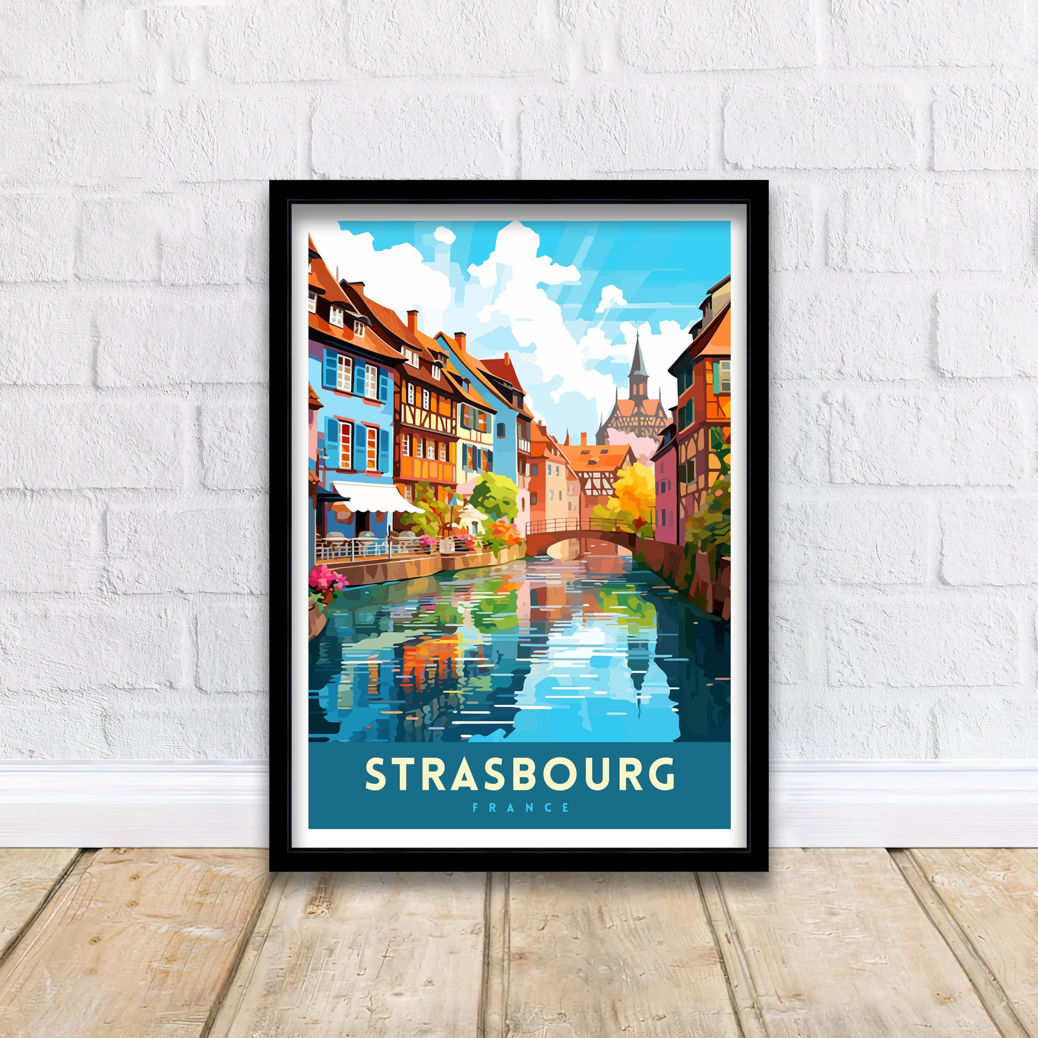 Strasbourg France Travel Poster