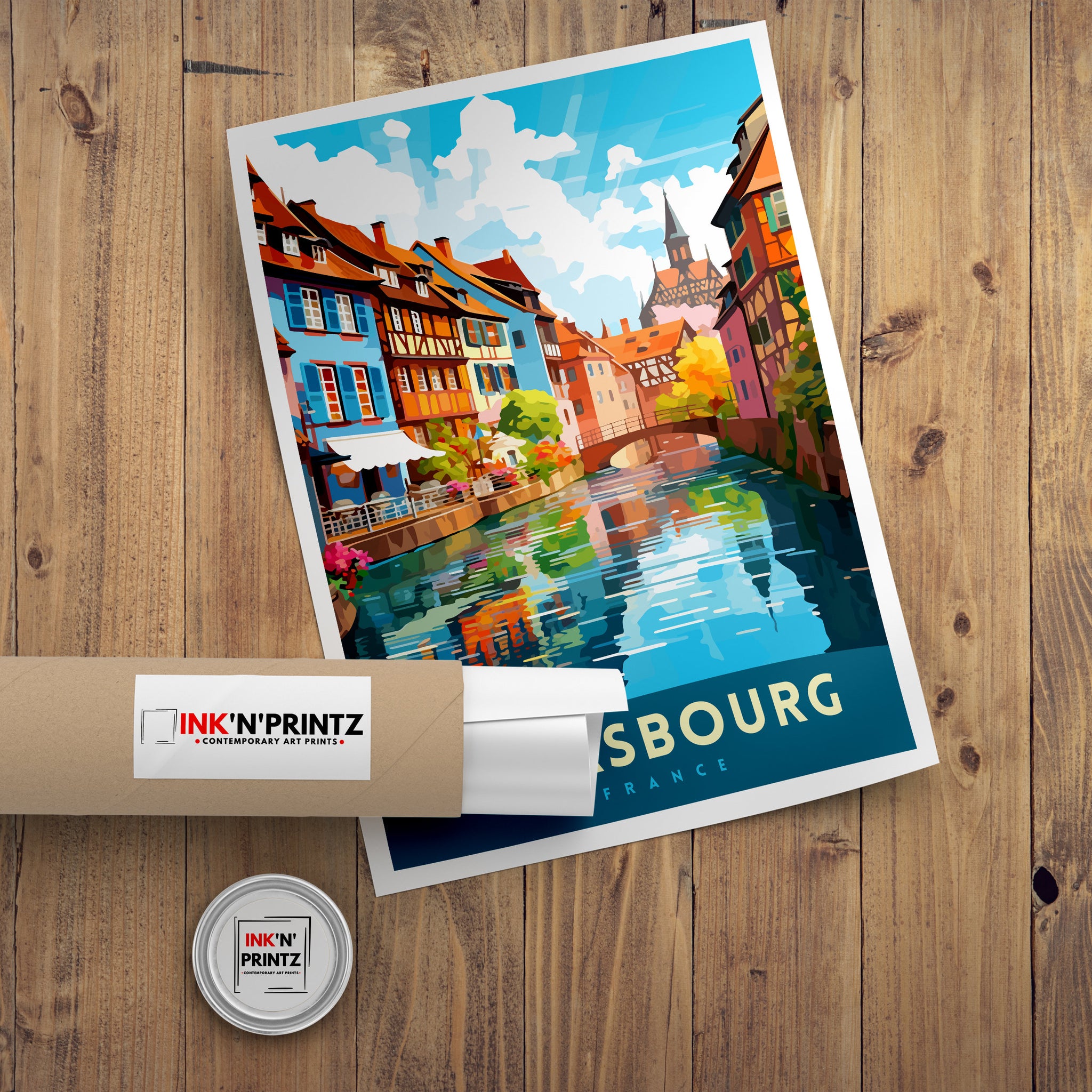 Strasbourg France Travel Poster