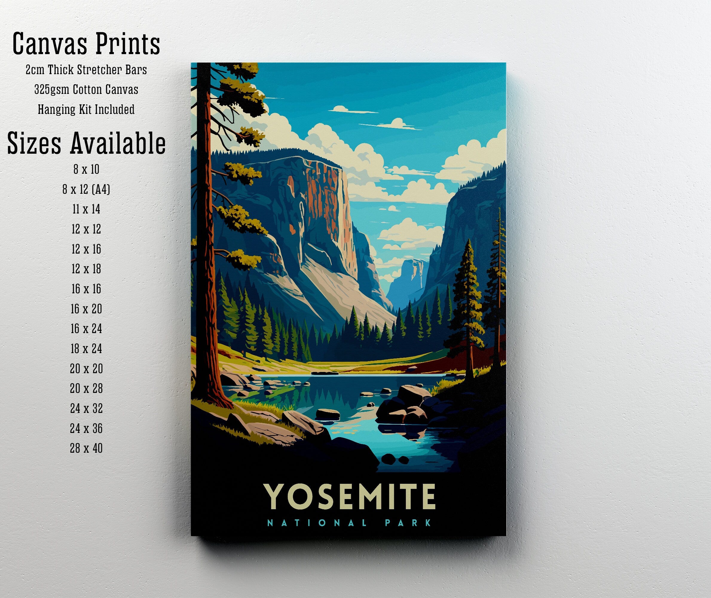 Yosemite National Park Travel Poster
