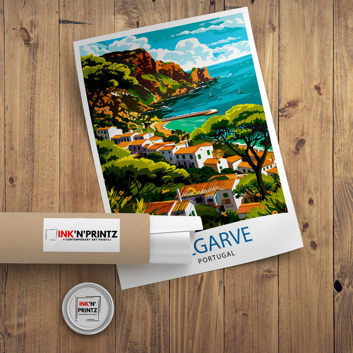 Algarve Portugal Travel Poster Algarve