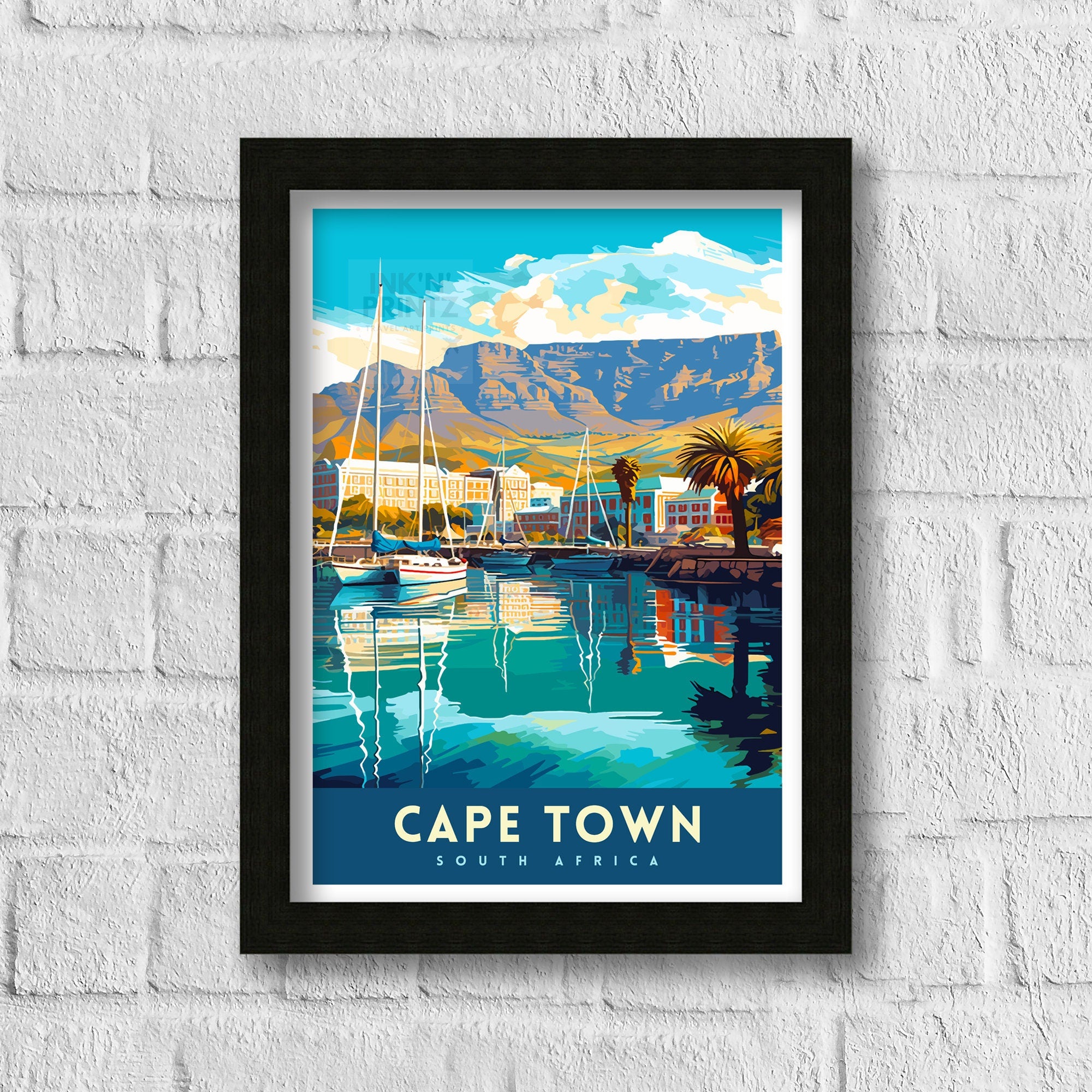 Cape Town South Africa Travel Print Cape Town Wall Decor Cape Town Poster South Africa Travel Prints Cape Town Art Print Cape Town