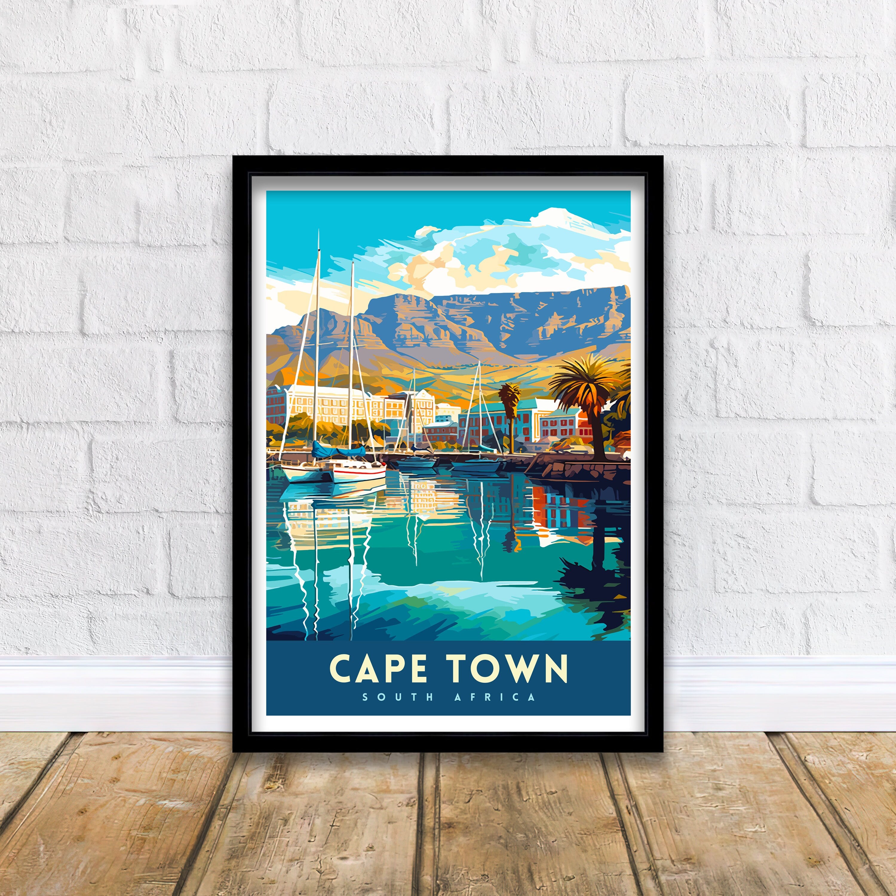 Cape Town South Africa Travel Print Cape Town Wall Decor Cape Town Poster South Africa Travel Prints Cape Town Art Print Cape Town