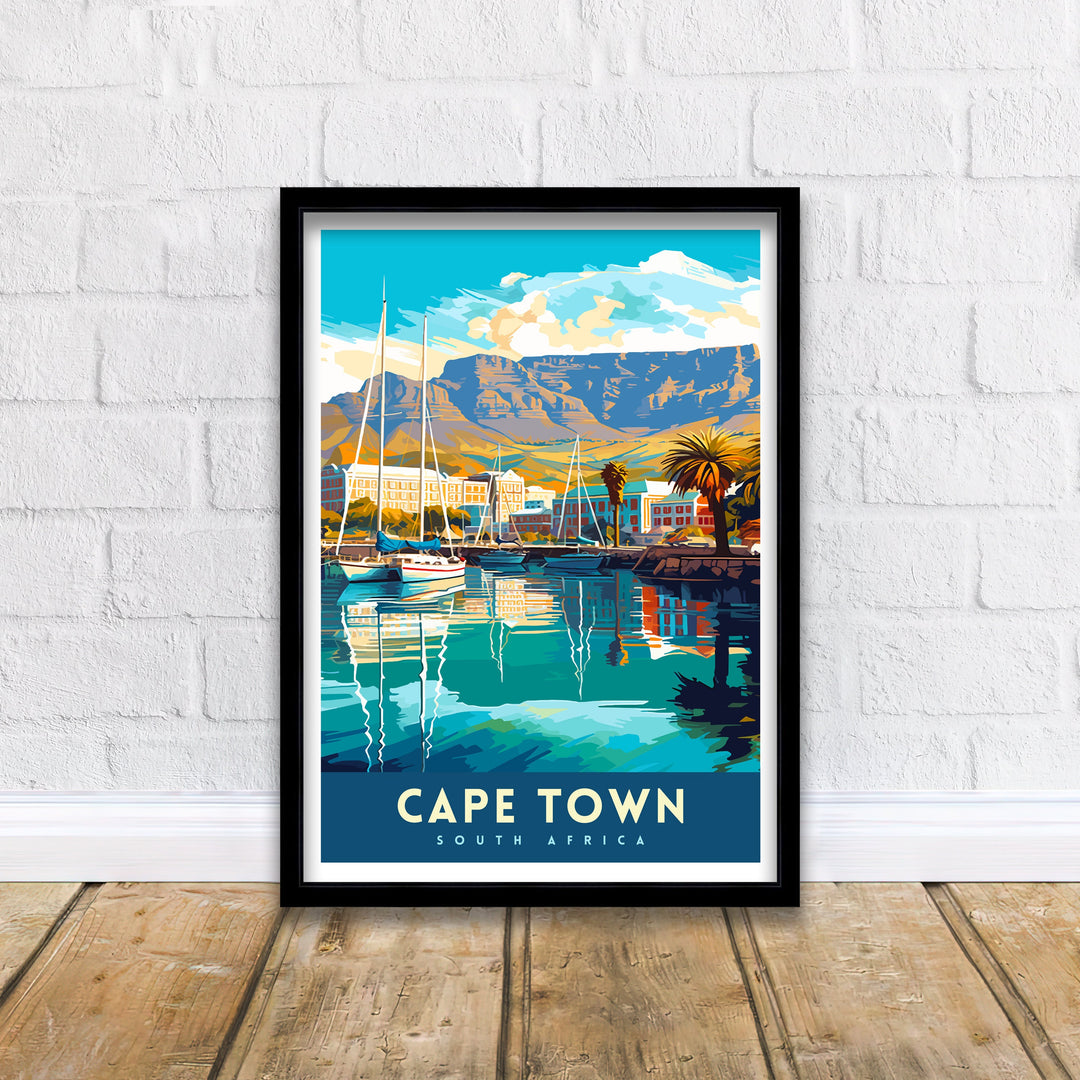 Cape Town South Africa Travel Poster Cape Town