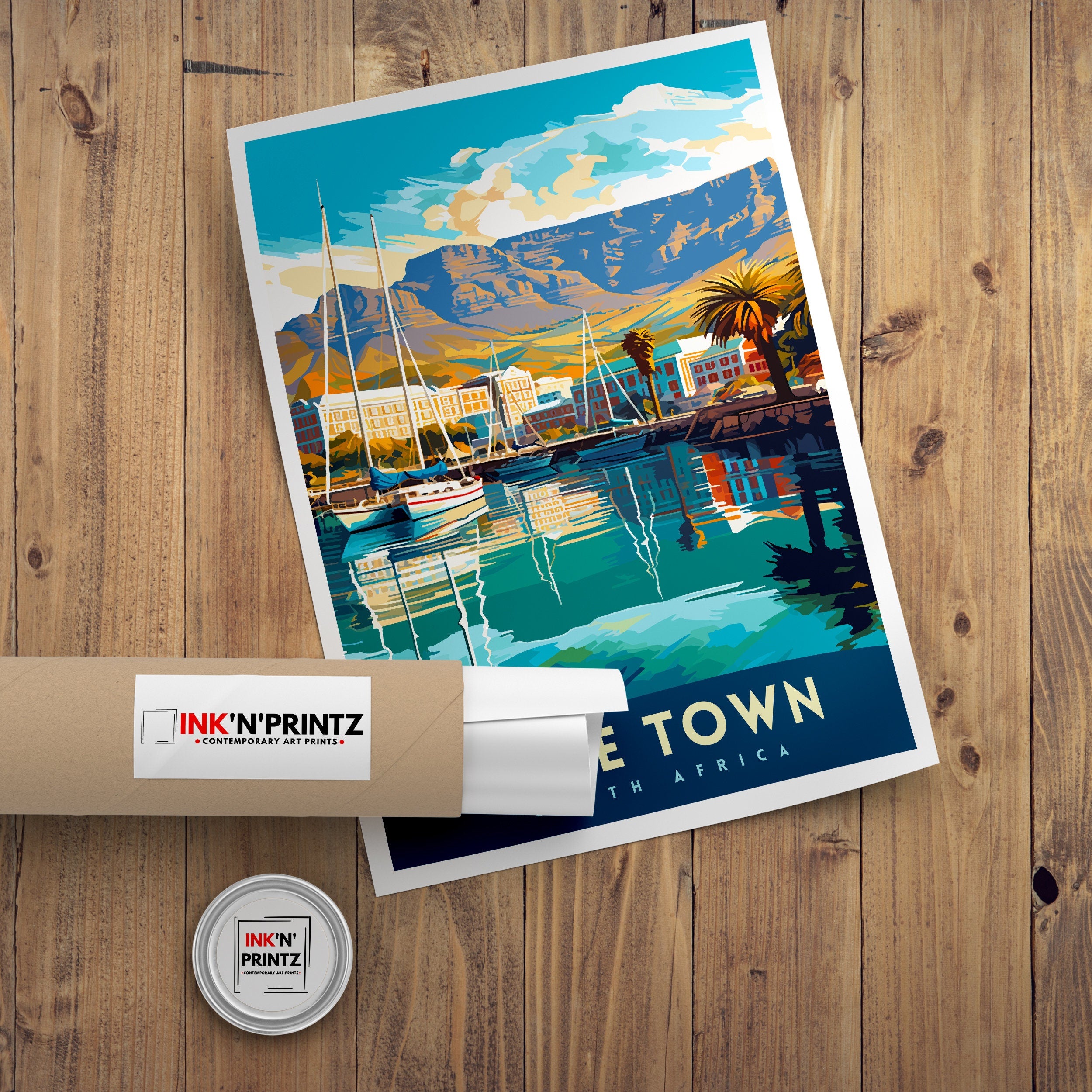 Cape Town South Africa Travel Print Cape Town Wall Decor Cape Town Poster South Africa Travel Prints Cape Town Art Print Cape Town