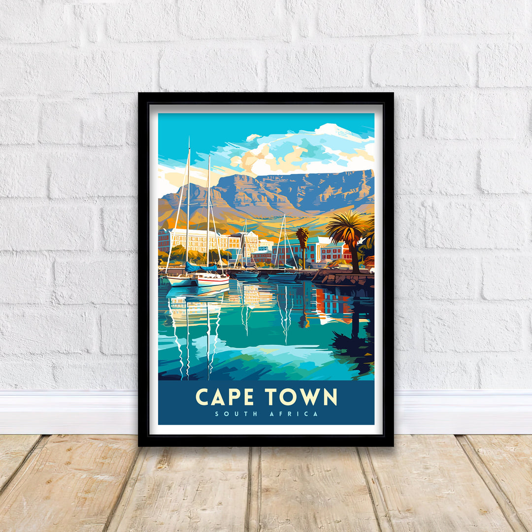 Cape Town South Africa Travel Print Cape Town Wall Decor Cape Town Poster South Africa Travel Prints Cape Town Art Print Cape Town