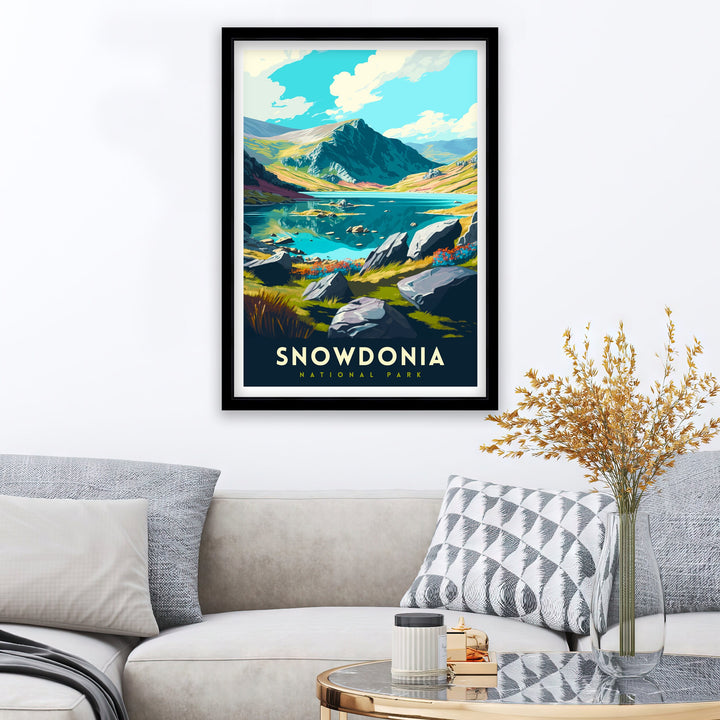 Snowdonia Travel Print | Snowdonia Print | Travel Poster | Wales | Snowdonia Poster | Travel Print | Wales Print | Snowdon Print