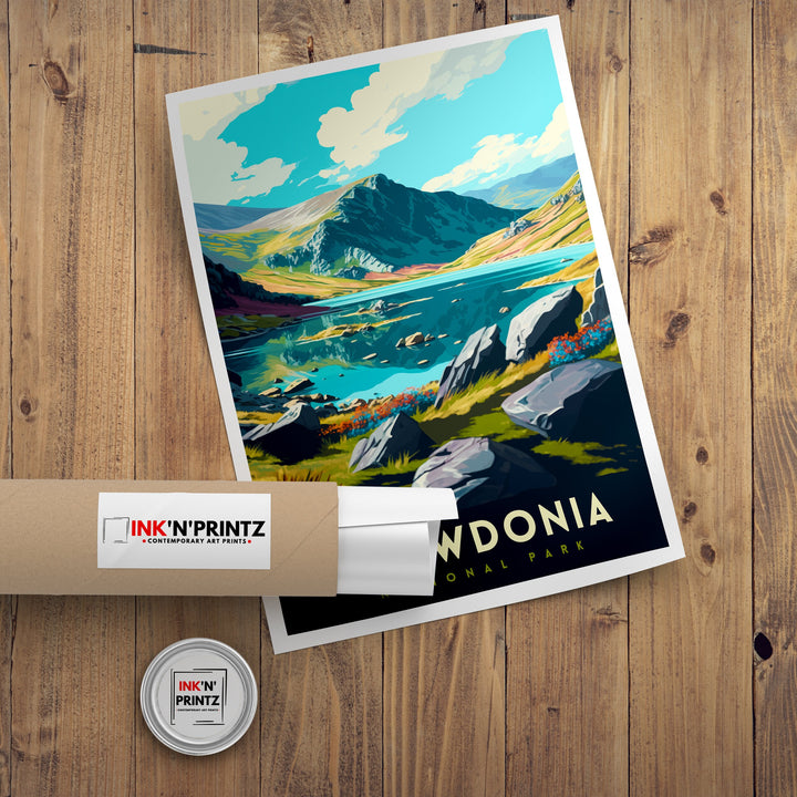 Snowdonia Travel Print | Snowdonia Print | Travel Poster | Wales | Snowdonia Poster | Travel Print | Wales Print | Snowdon Print