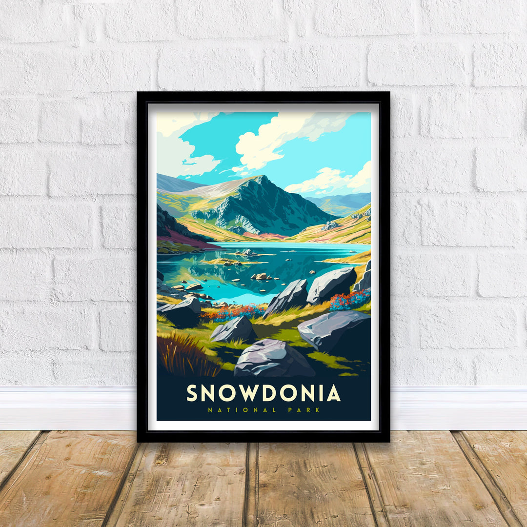 Snowdonia Travel Print | Snowdonia Print | Travel Poster | Wales | Snowdonia Poster | Travel Print | Wales Print | Snowdon Print