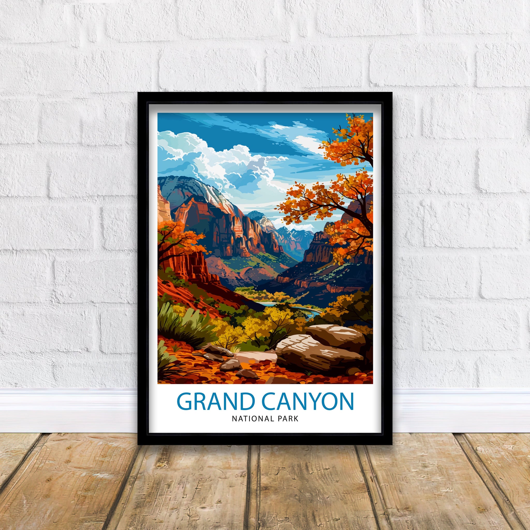 Grand Canyon Travel Print | Grand Canyon | Grand Canyon Print | Grand Canyon Poster | Wall Art | National Park | Arizona Wall Art