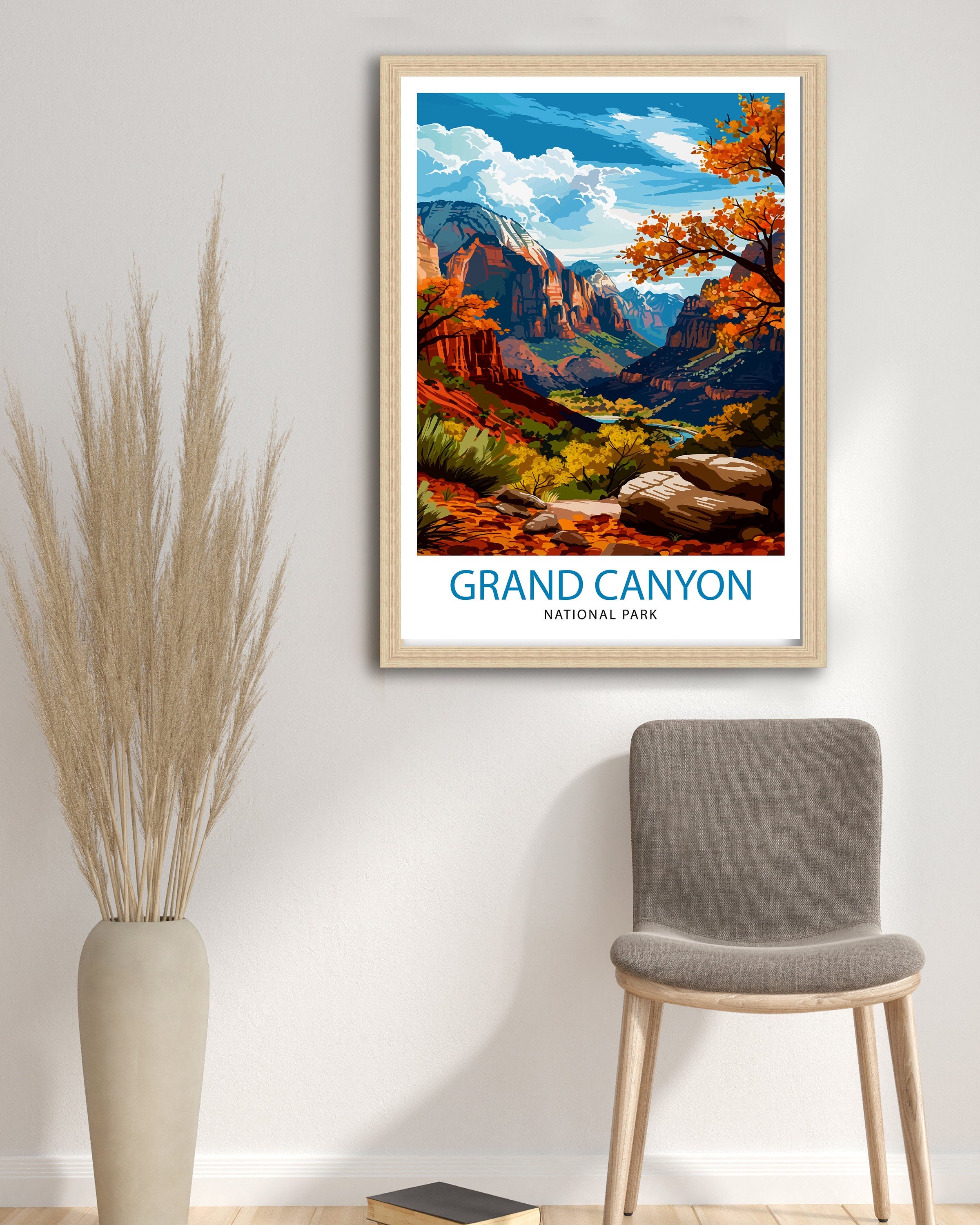 Grand Canyon Travel Print | Grand Canyon | Grand Canyon Print | Grand Canyon Poster | Wall Art | National Park | Arizona Wall Art