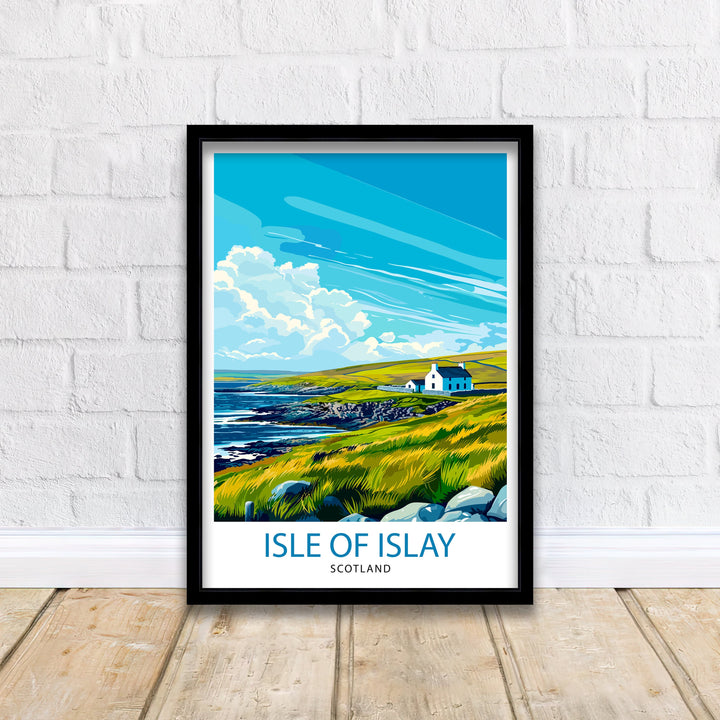 Isle of Islay Scotland Travel Poster