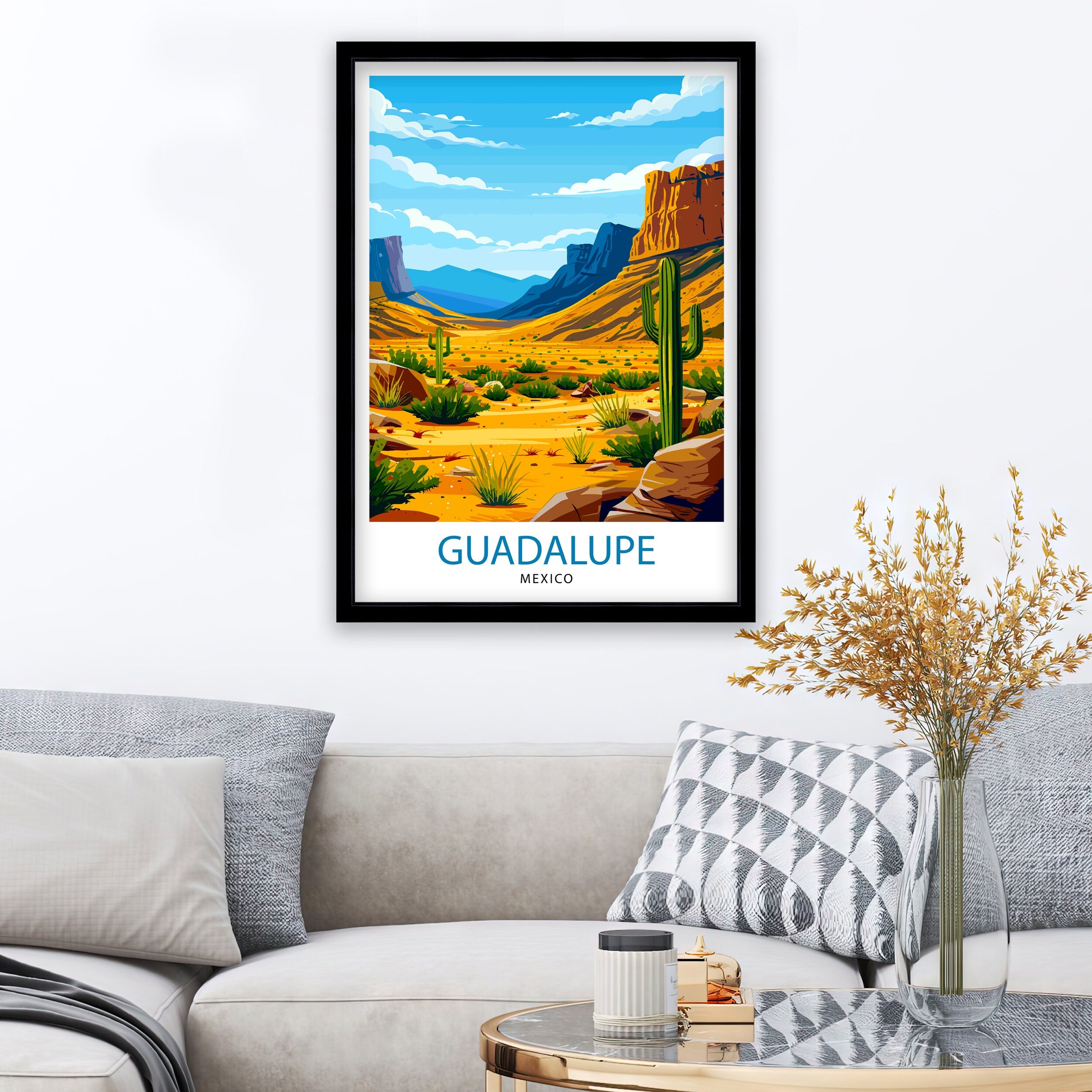 Guadalupe Mountains Texas Travel Print| Texas Wall Decor Guadalupe Mountains Poster Texas Travel Prints Texas Art Print Guadalupe