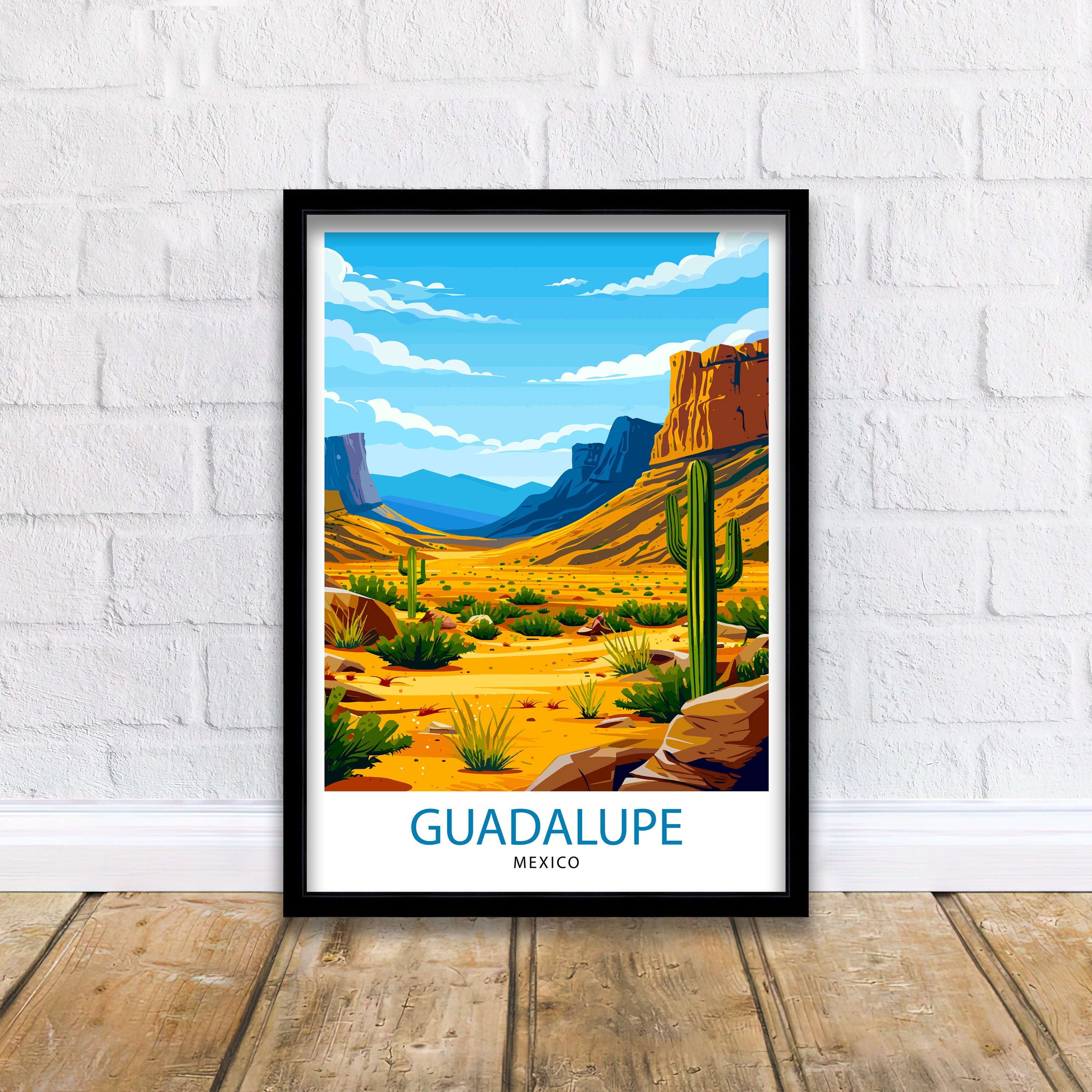 Guadalupe Mountains Texas Travel Print| Texas Wall Decor Guadalupe Mountains Poster Texas Travel Prints Texas Art Print Guadalupe