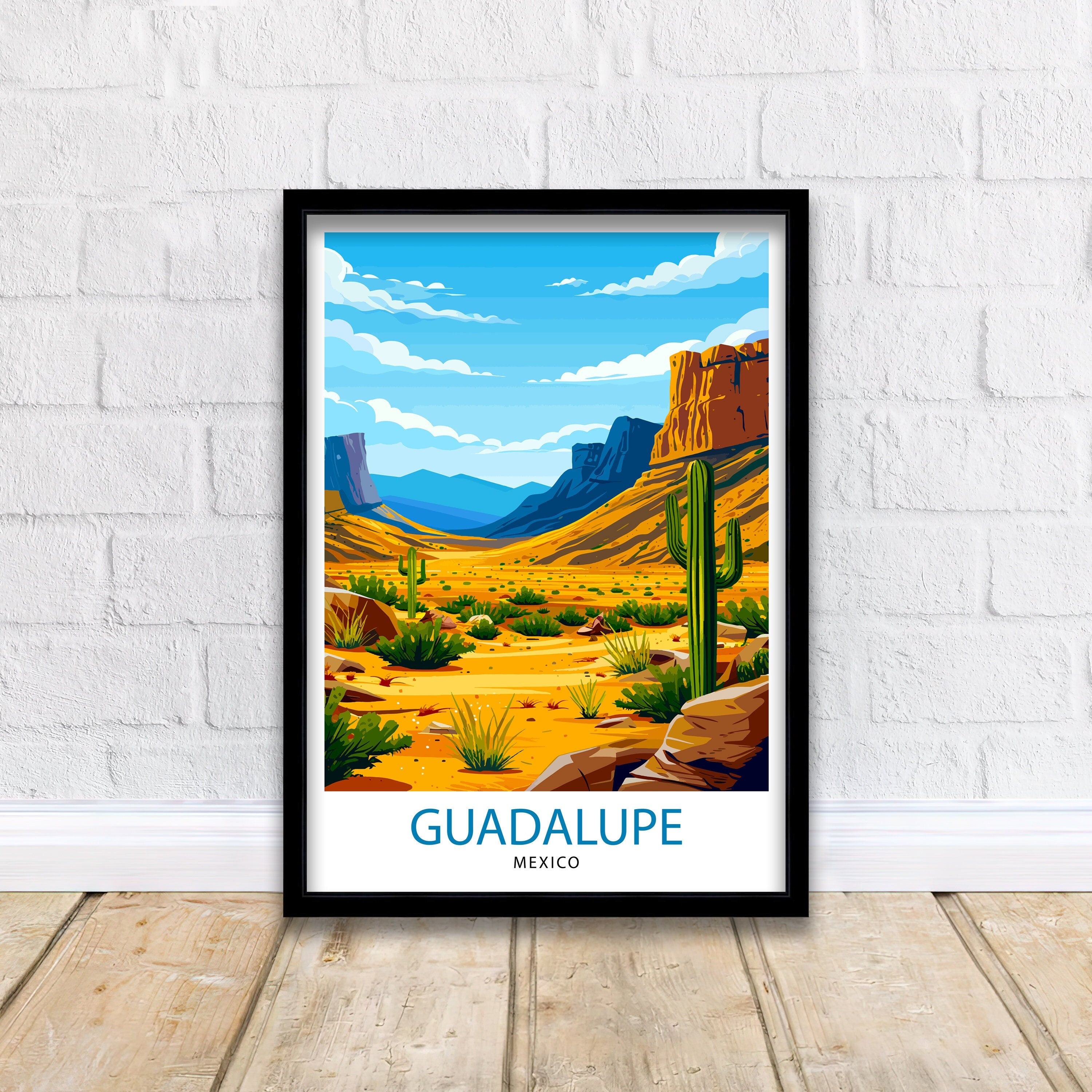 Guadalupe Mountains Texas Travel Print| Texas Wall Decor Guadalupe Mountains Poster Texas Travel Prints Texas Art Print Guadalupe
