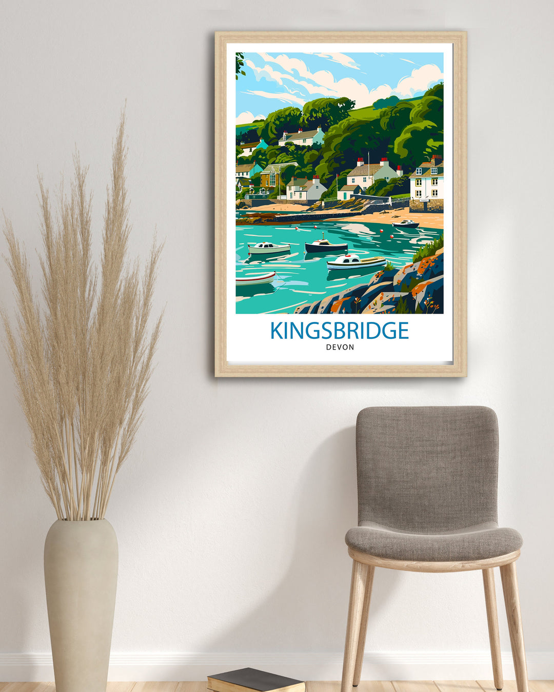 Kingsbridge Devon Travel Poster Wall Art Kingsbridge Wall Hanging Home Décor Kingsbridge Gift Art Lovers Devon Art Lover Gift