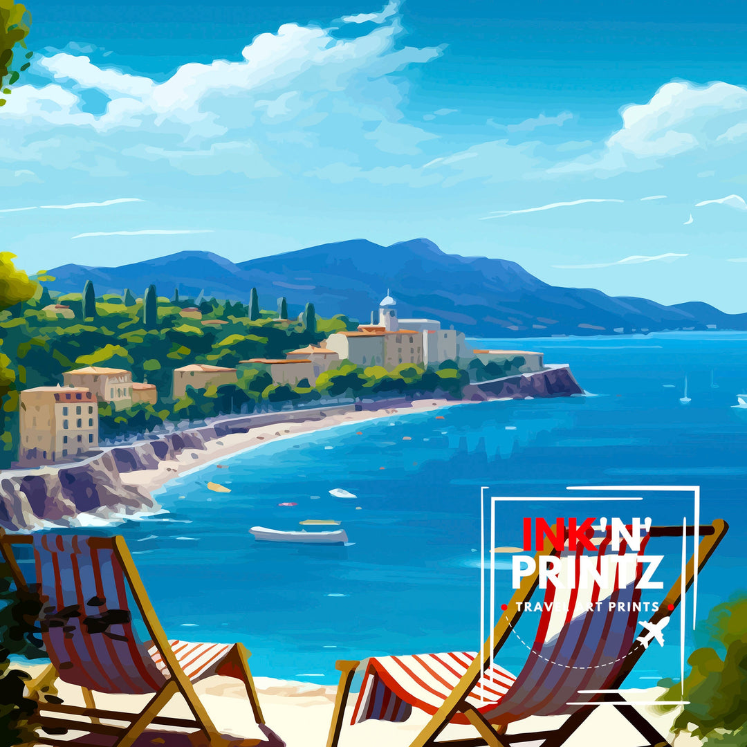 French Riviera Travel Poster