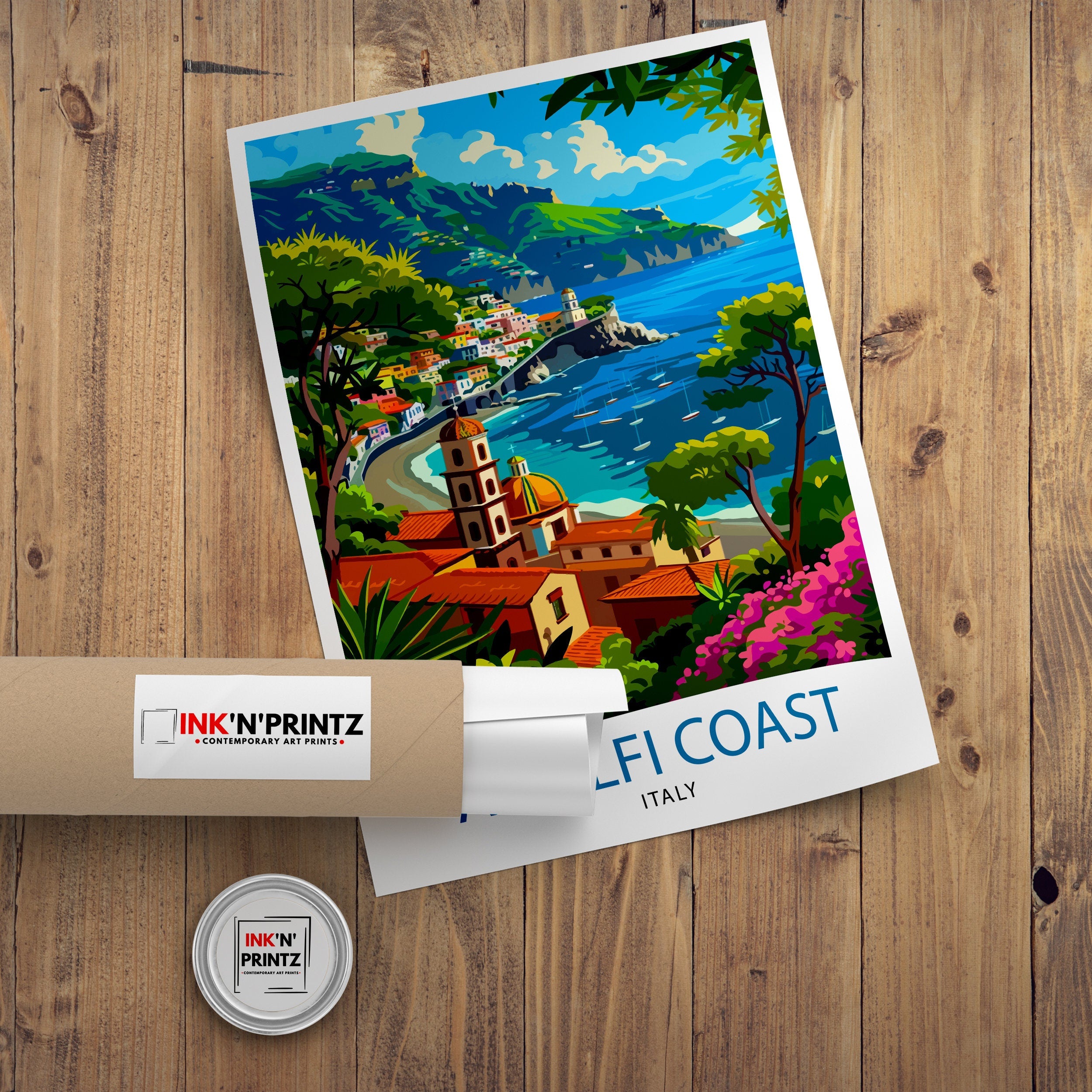 Amalfi Coast Italy Travel Print Amalfi Coast Wall Decor Amalfi Coast Poster Italy Travel Prints Amalfi Coast Art Print Amalfi Coast