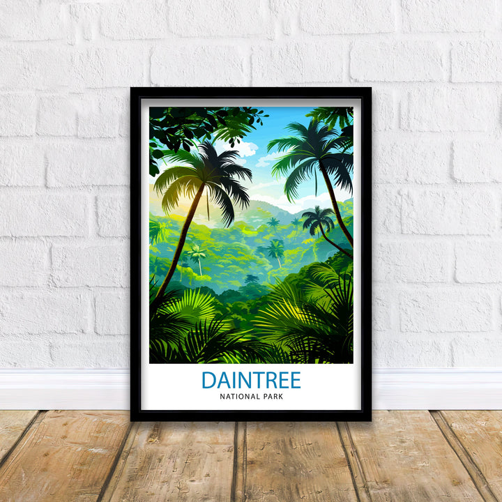 Daintree Rainforest Australia Travel Poster Wall Art Daintree Wall Hanging Home Décor Daintree Gift Art Lovers Australia Art Lover Gift Poster