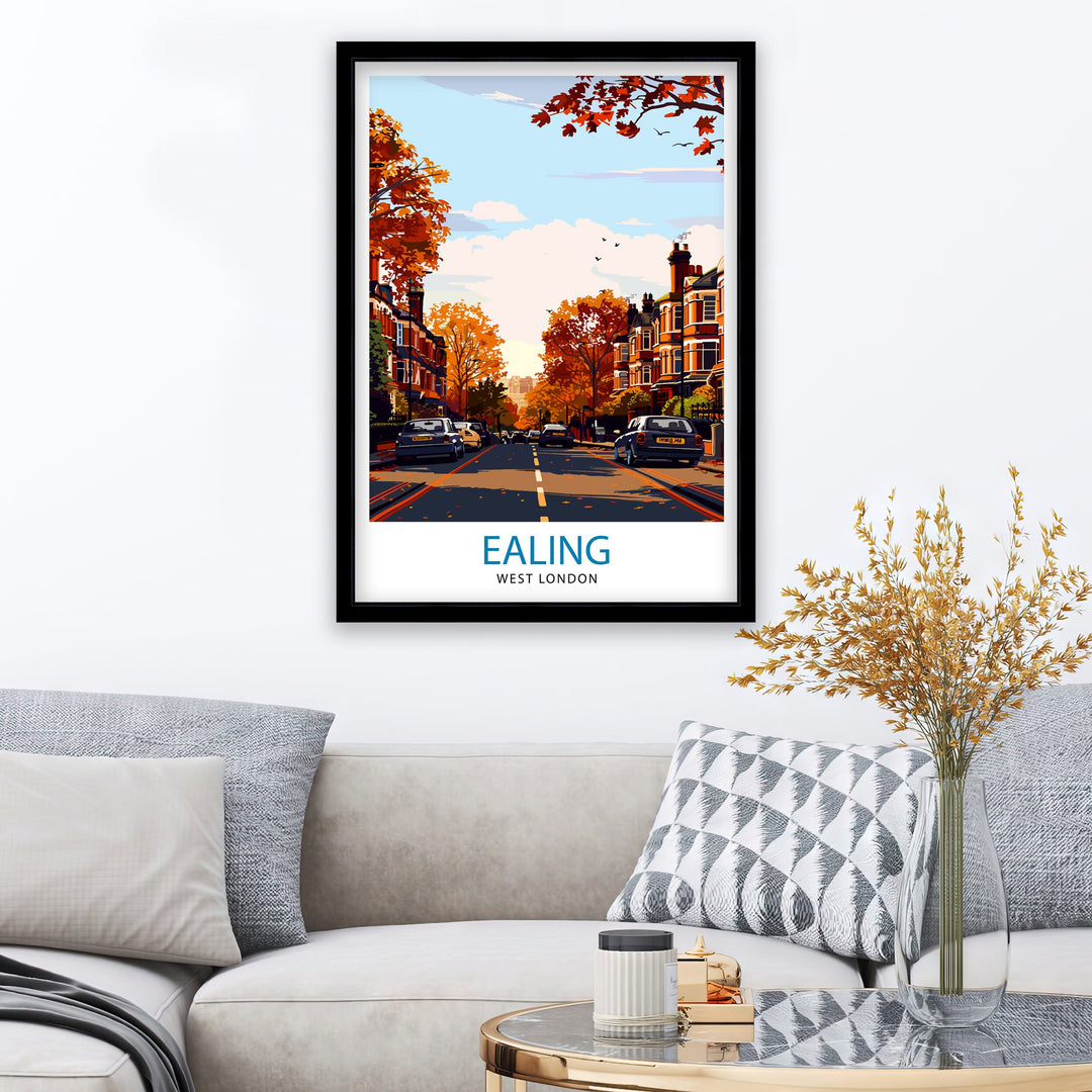 Ealing London Travel Poster Wall Art Ealing Wall Hanging Home Décor Ealing Gift Art Lovers London Art Lover Gift Poster Art