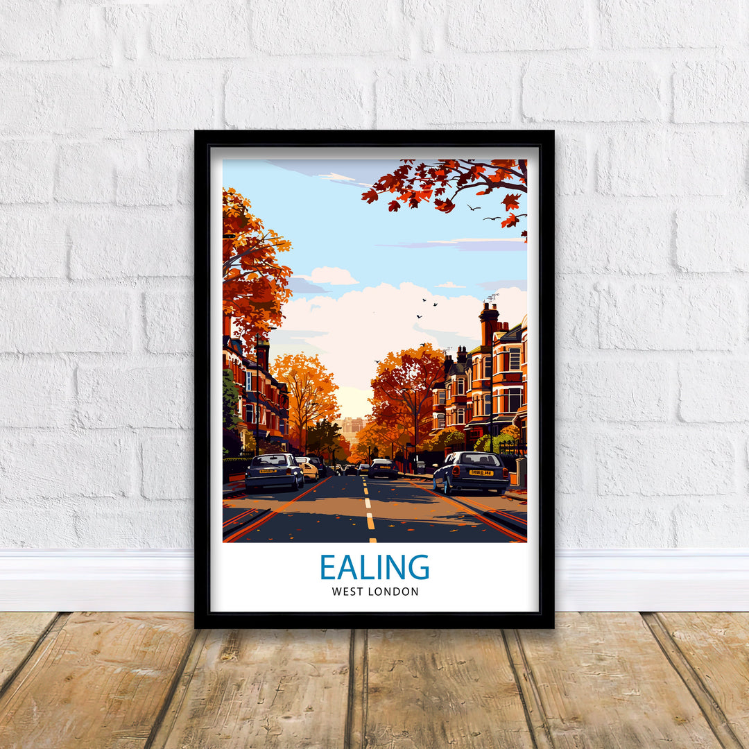 Ealing London Travel Poster Wall Art Ealing Wall Hanging Home Décor Ealing Gift Art Lovers London Art Lover Gift Poster Art