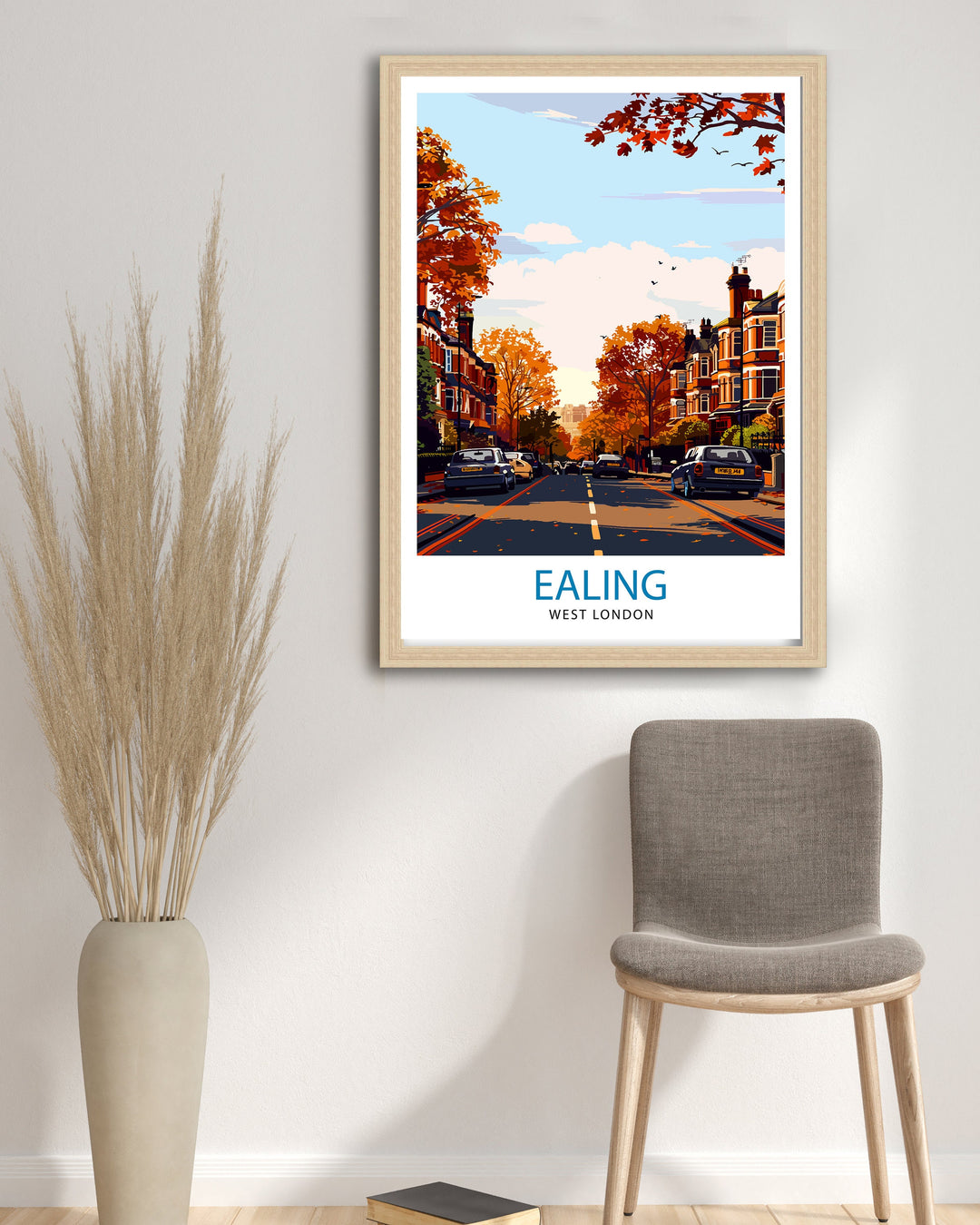 Ealing London Travel Poster Wall Art Ealing Wall Hanging Home Décor Ealing Gift Art Lovers London Art Lover Gift Poster Art