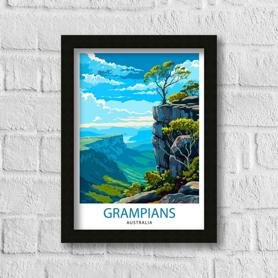 Grampians National Park Australia Travel Poster Nature