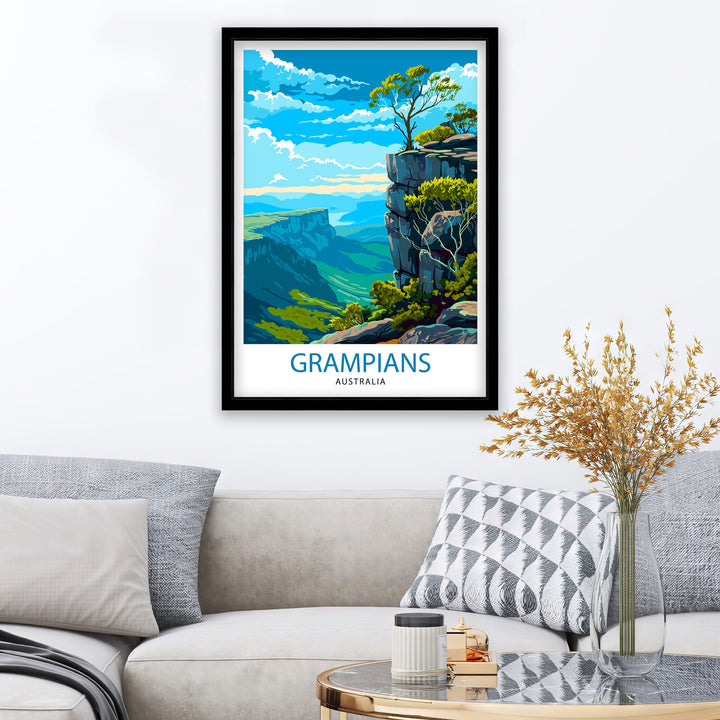 Grampians National Park Australia Travel Poster Nature