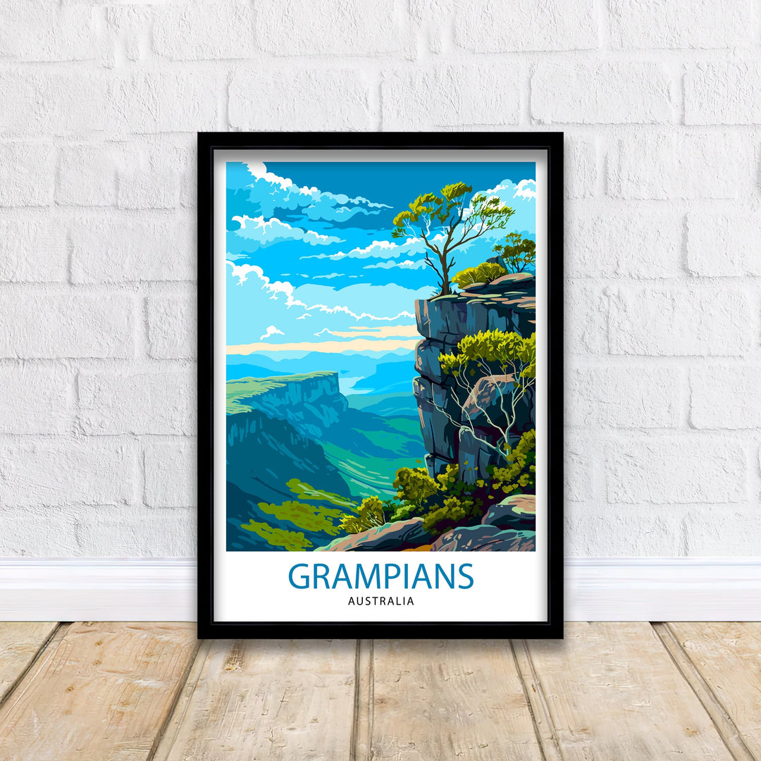 Grampians National Park Australia Travel Poster Nature