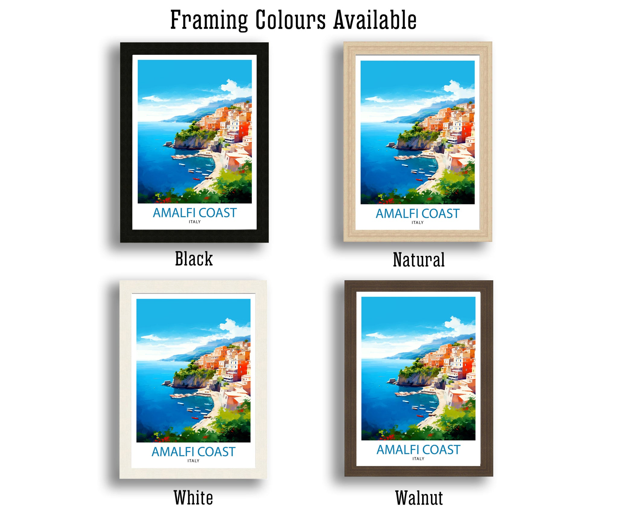 Amalfi Coast Italy Travel Print Amalfi Coast Wall Decor Amalfi Coast Poster Italy Travel Prints Amalfi Coast Art Print Amalfi Coast