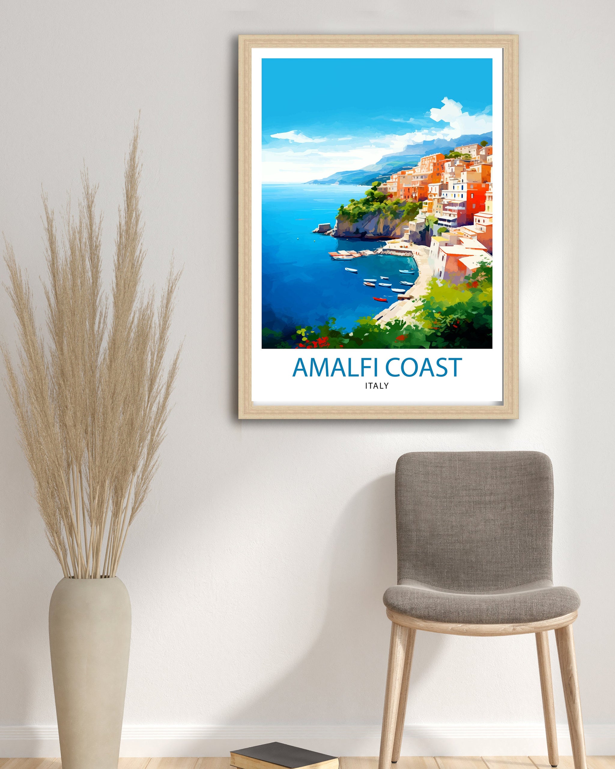 Amalfi Coast Italy Travel Print Amalfi Coast Wall Decor Amalfi Coast Poster Italy Travel Prints Amalfi Coast Art Print Amalfi Coast