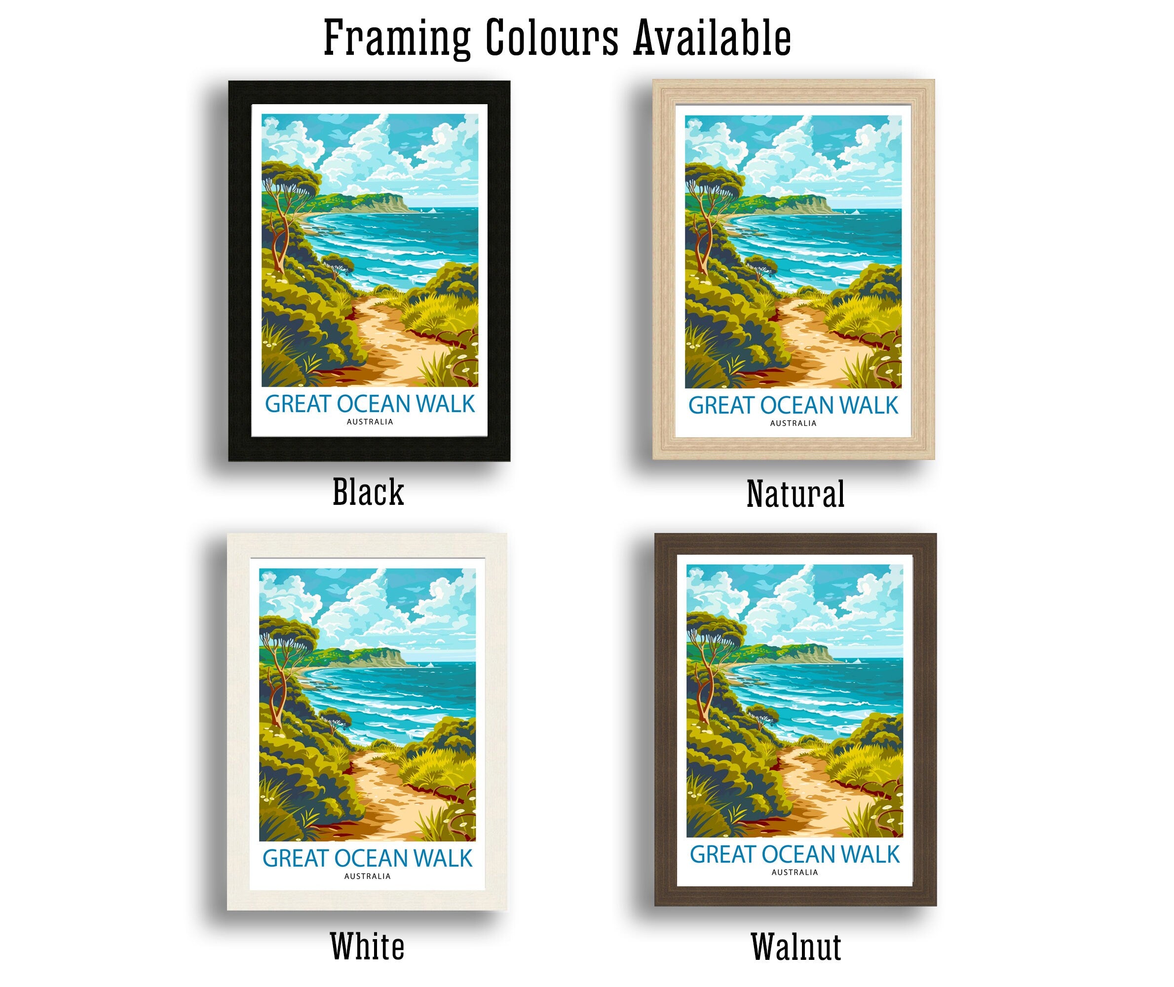 Bronte Beach Australia Travel Print Coastal Wall Decor Bronte Beach Poster Australian Beach Prints Beach Art Print Bronte Beach Illustration