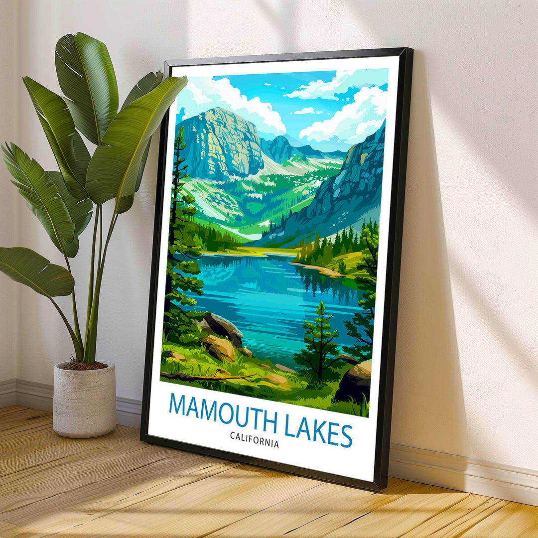 Mammoth Lakes California Travel Print Wall Decor Wall Art Mammoth Lakes Wall Hanging Home Décor Mammoth Lakes Gift Art Lovers California