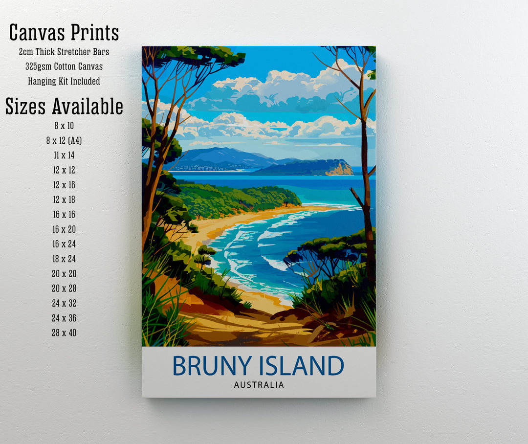 Bruny Island Tasmania Travel Print Wall Decor Wall Art Bruny Island Wall Hanging Home Décor Bruny Island Gift Art Lovers Australia Art Lover