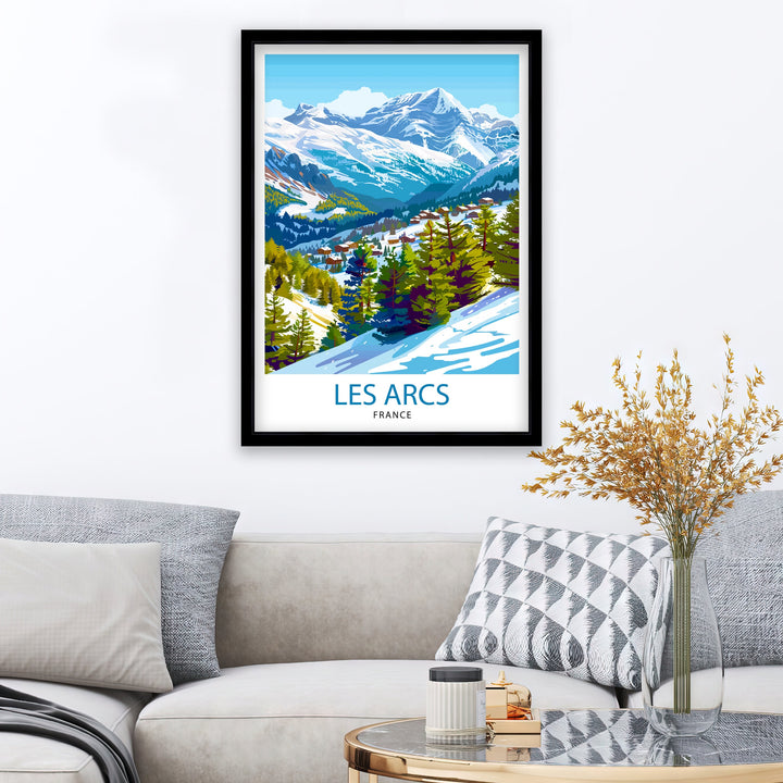 Les Arcs France Print