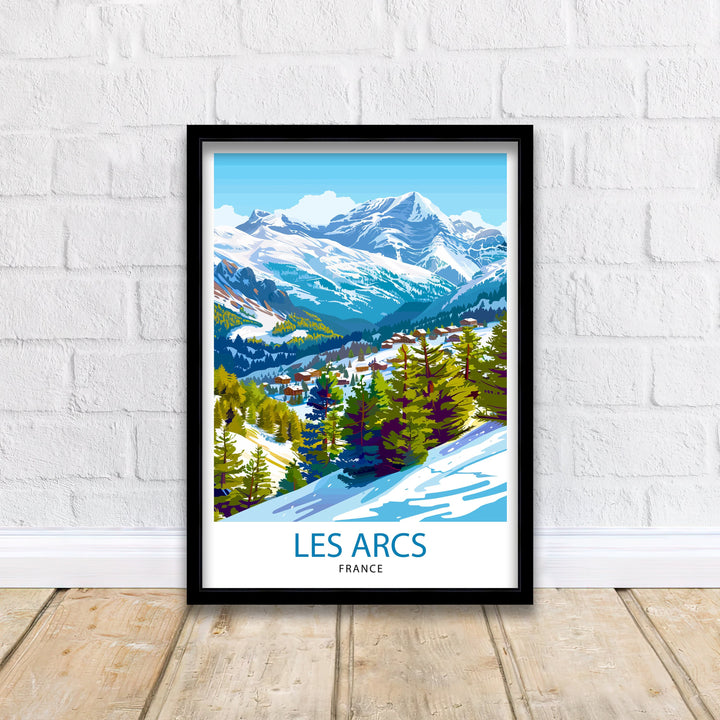 Les Arcs France Print