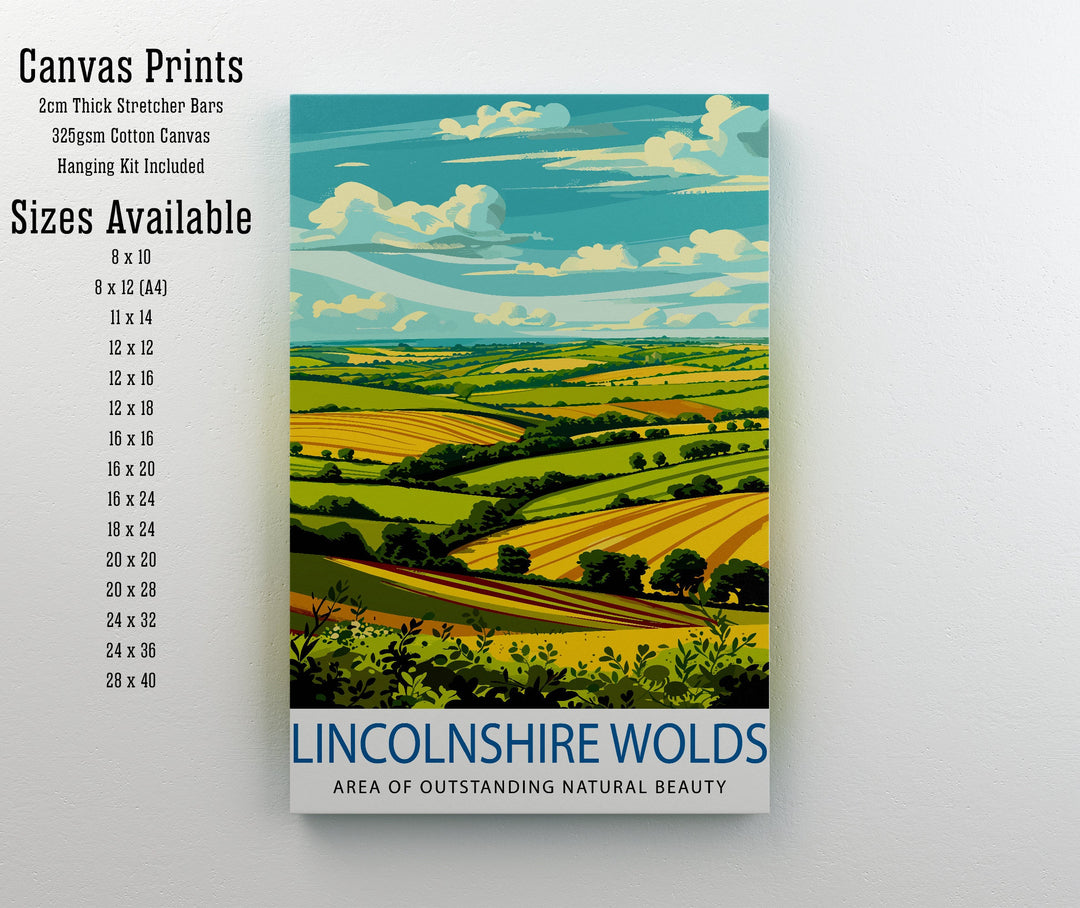 Lincolnshire Wolds Travel Poster