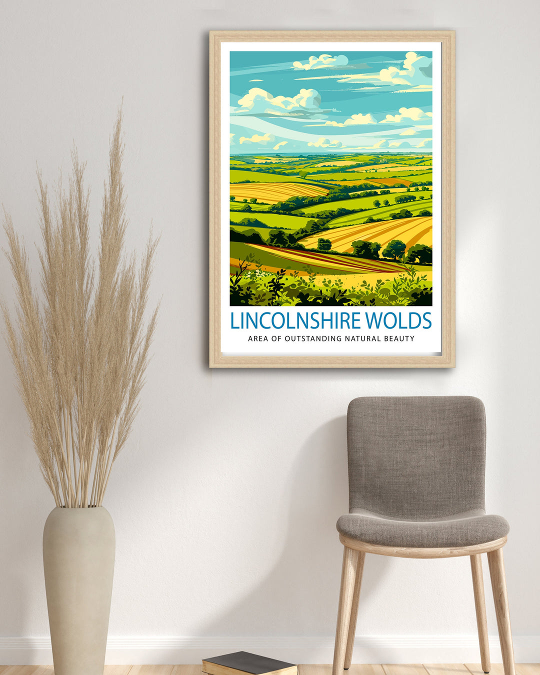 Lincolnshire Wolds Travel Poster