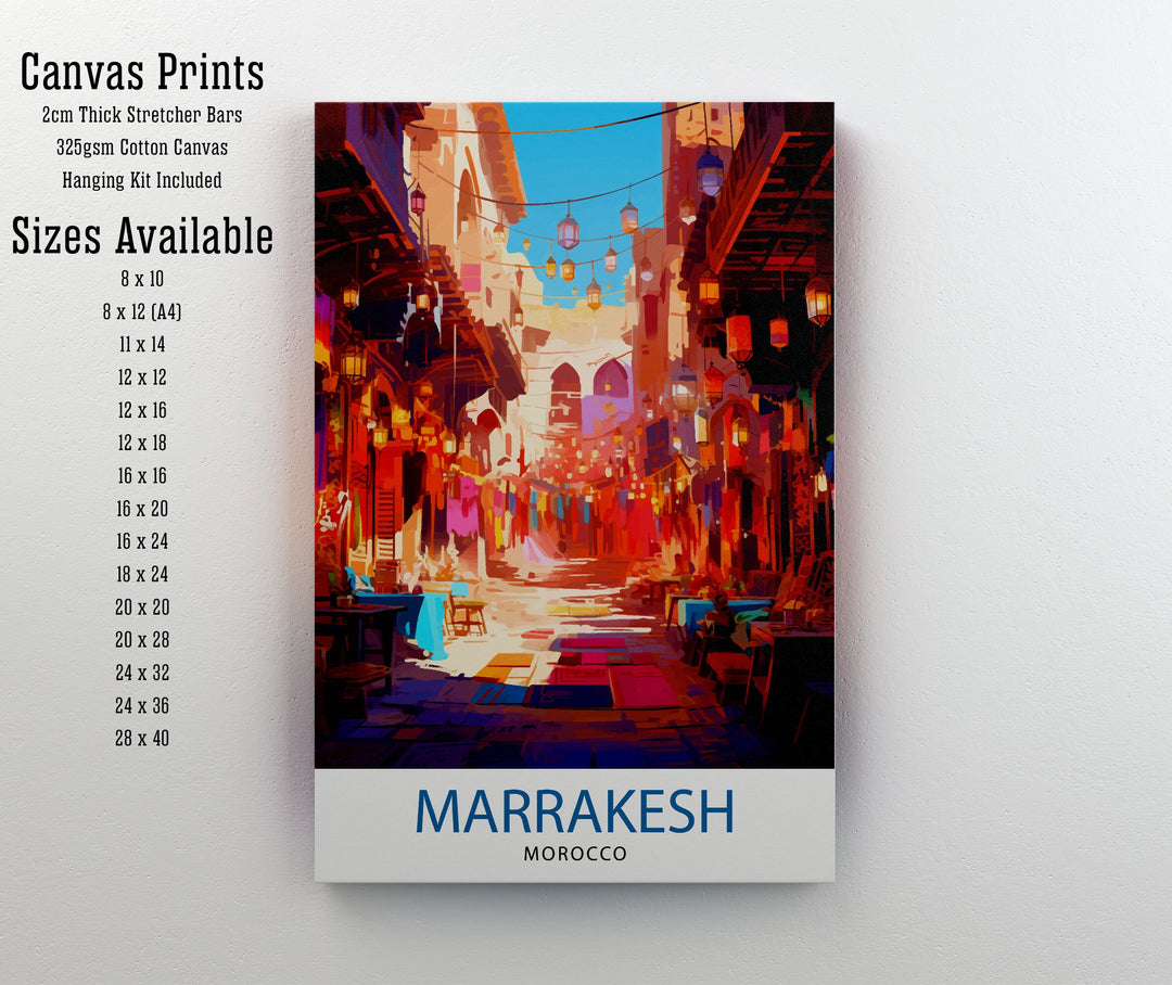 Marrakesh Travel Print Wall Decor Marrakesh Poster Morocco Print Morocco | Marrakesh Travel Poster Marrakesh Wall Art Morocco Poster