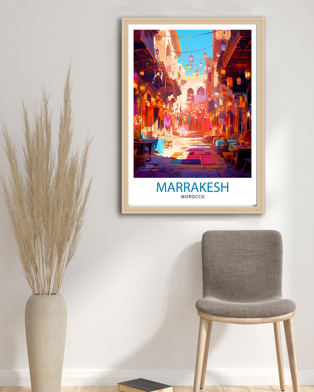 Marrakesh Travel Print Wall Decor Marrakesh Poster Morocco Print Morocco | Marrakesh Travel Poster Marrakesh Wall Art Morocco Poster