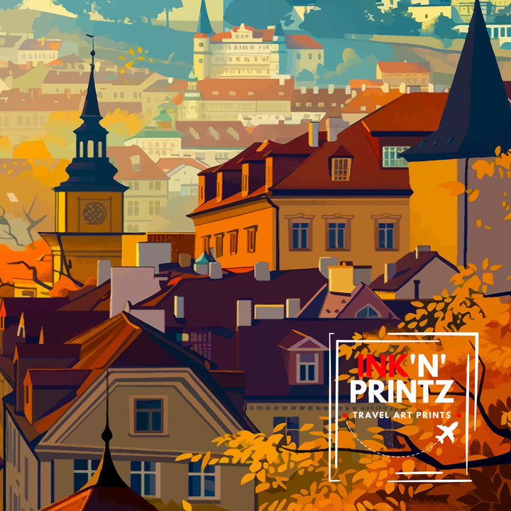 Prague Czech Republic Travel Print Wall Decor Prague Wall Decor Prague Poster Czech Republic Travel Prints Prague Art Print Prague