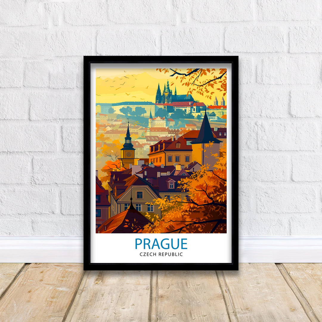 Prague Czech Republic Travel Poster