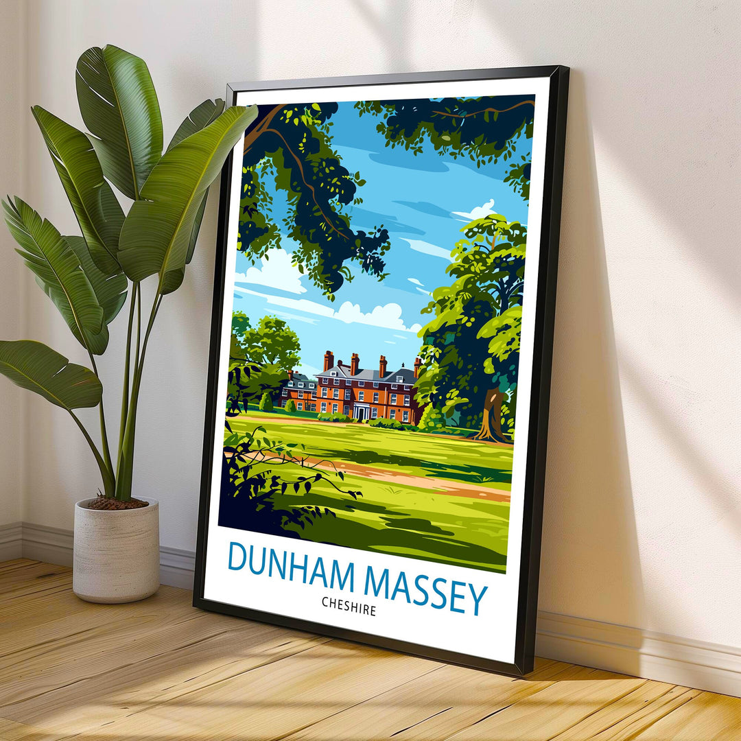 Dunham Massey Travel Print Wall Decor Wall Art Dunham Massey Wall Hanging Home Décor Dunham Massey Gift Art Lovers UK Art Lover Gift