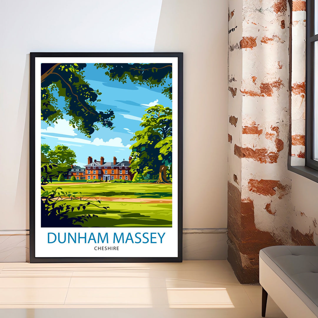 Dunham Massey Travel Poster