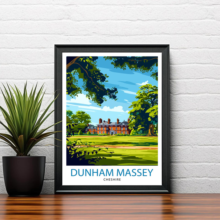 Dunham Massey Travel Poster