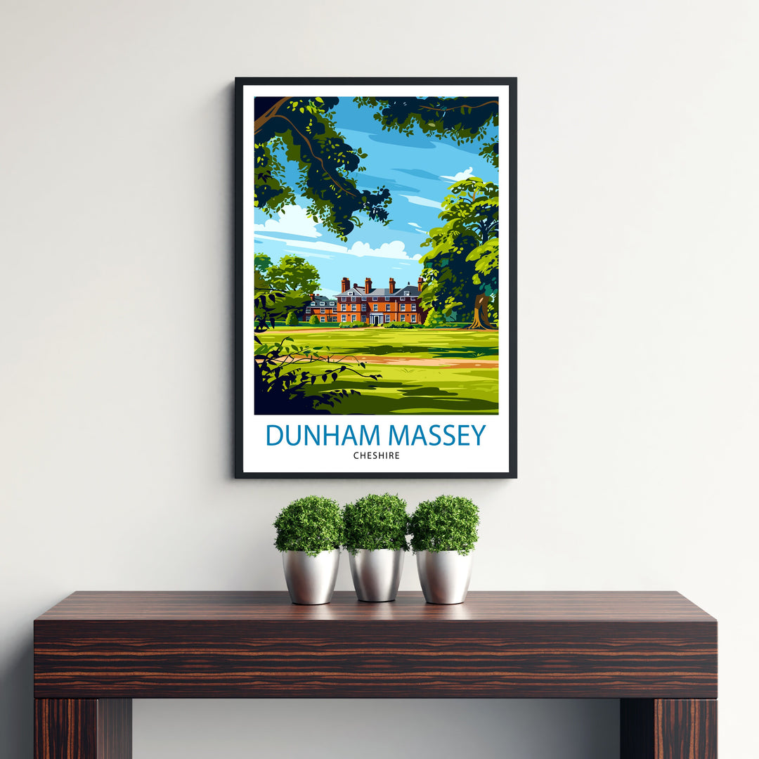 Dunham Massey Travel Poster