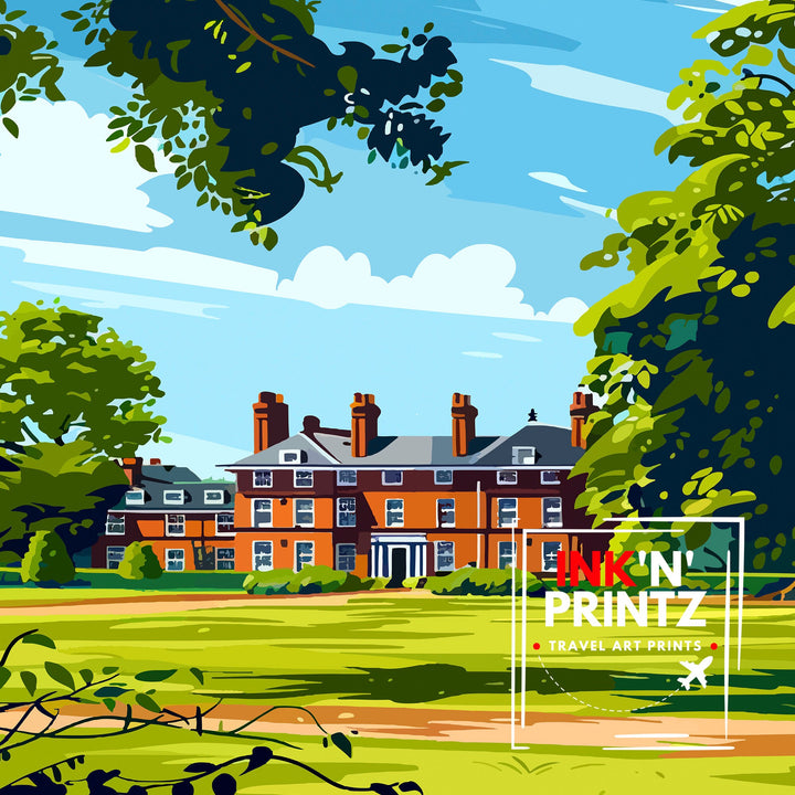 Dunham Massey Travel Poster