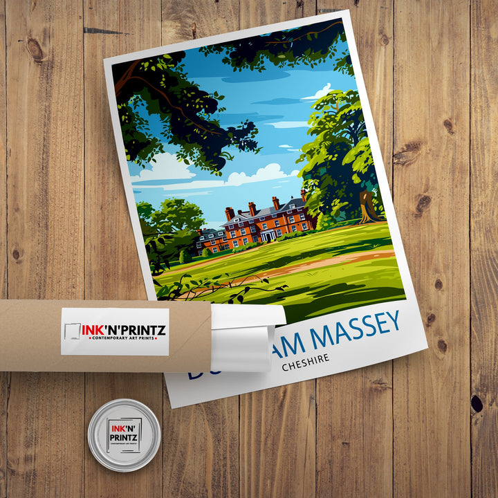 Dunham Massey Travel Print Wall Decor Wall Art Dunham Massey Wall Hanging Home Décor Dunham Massey Gift Art Lovers UK Art Lover Gift